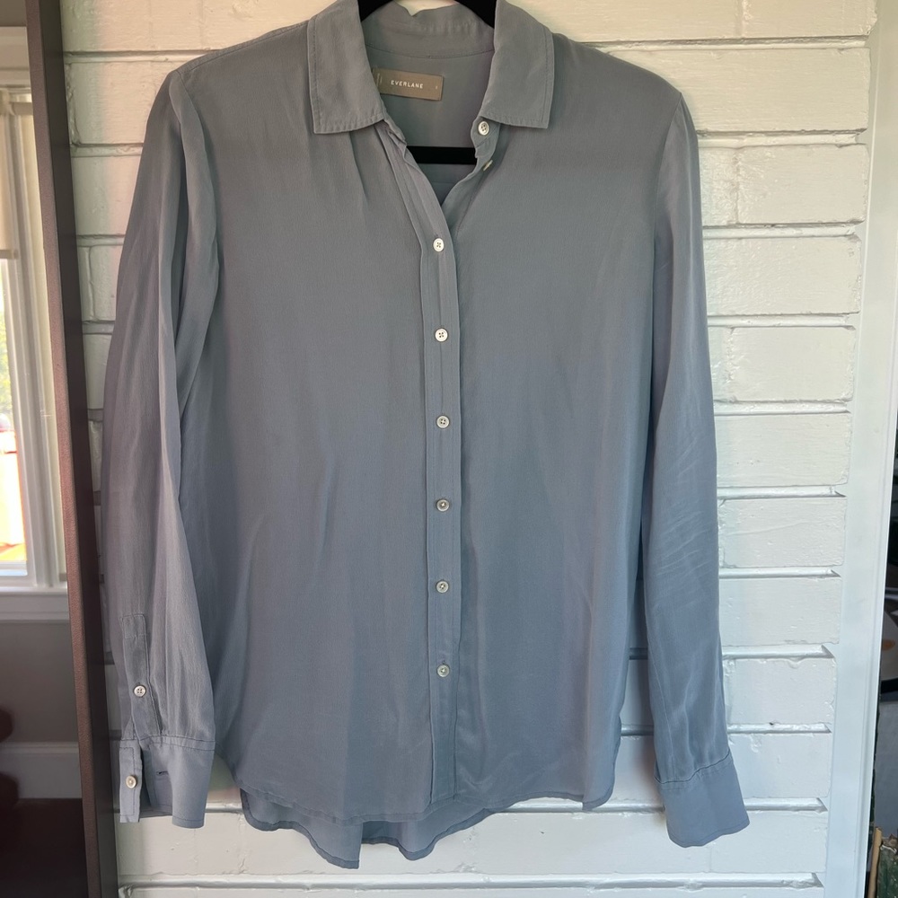 Everlane Everyday Silk Top size 0
